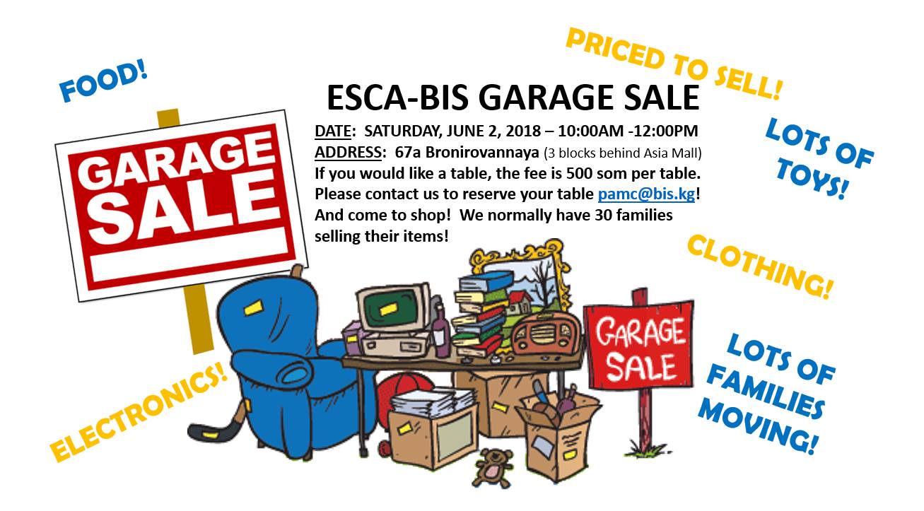 ESCA-BIS Garage Sale
