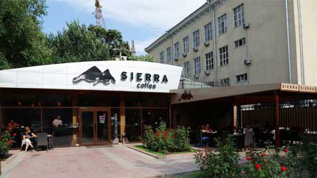 Sierra Manas Manas Str. 57/1 Bishkek: In May of 2012 the Sierra at Manas, right next to the Embassy of the Russian Federation was opened. It has a large outdoor patio and a separate room for private meetings. Sierra Homepage FacebookPage Twitter
